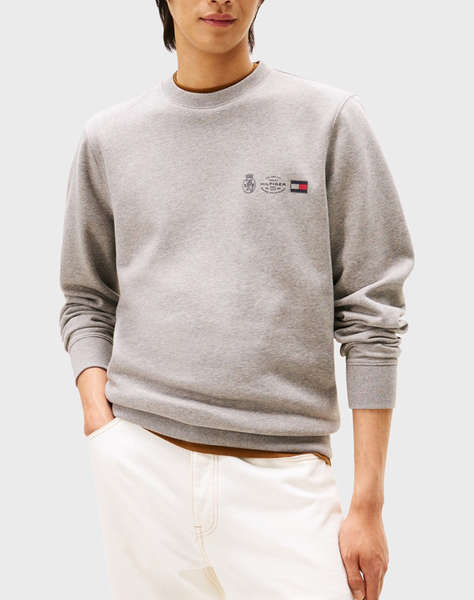 TOMMY HILFIGER SMALL CREST OUTLINE CREW NECK