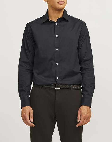 JACK&JONES JREBGAVIN SOLID SHIRT LS NOOS
