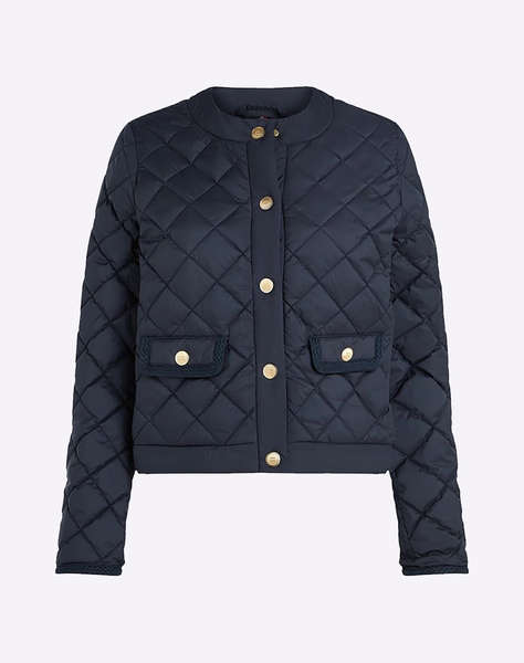 TOMMY HILFIGER G/BUTTON QUILTED REG LADY JACKET