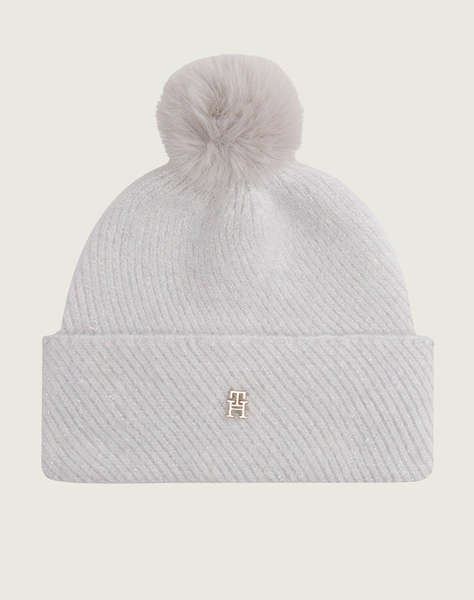 TOMMY HILFIGER POM POM BEANIE LUREX GP