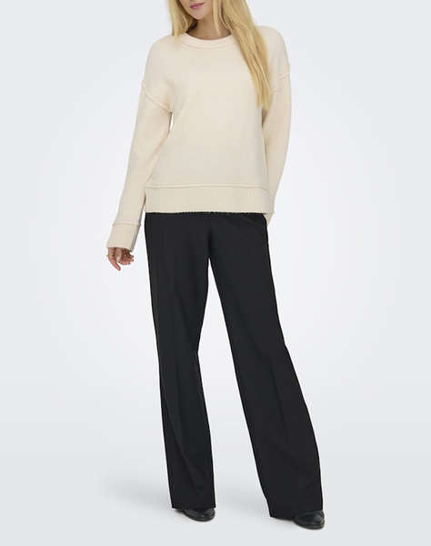 ONLY ONLHAZEL LIFE LS DETAIL O-NECK BF KNT