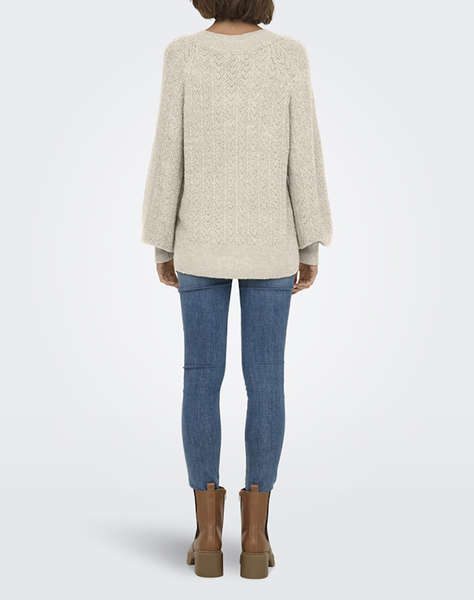 ONLY ONLLUCILLA LS GLITTER V-NECK KNT