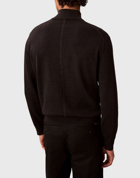 CALVIN KLEIN LS SUPIMA QTR ZIP SWEATER - 14GG
