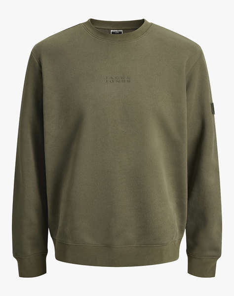 JACK&JONES JCOPOINT SWEAT BADGE CREW NECK BF