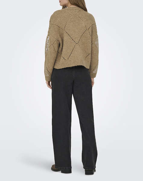 ONLY ONLKANSAS LIFE LS SEQUINS O-NECK KNT