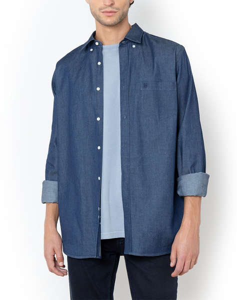 THE BOSTONIANS CAMASA DENIM REGULAR FIT Plain DENIM Button-down Regular Fit