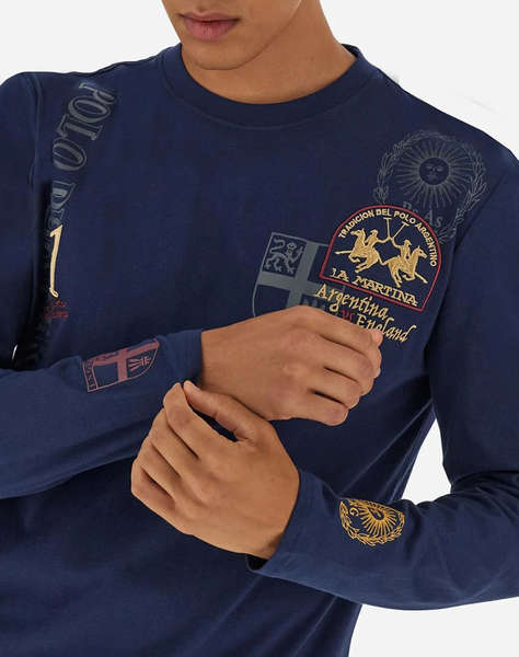 LA MARTINA BLUZA T-SHIRT MM MAN L/S T-SHIRT JERSEY