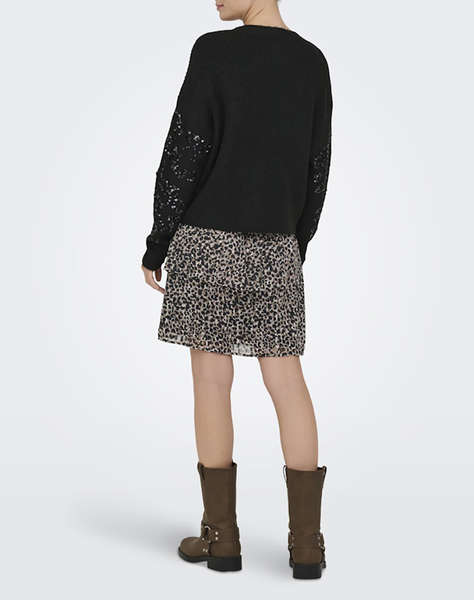 ONLY ONLALTA LS SEQUIN O-NECK KNT