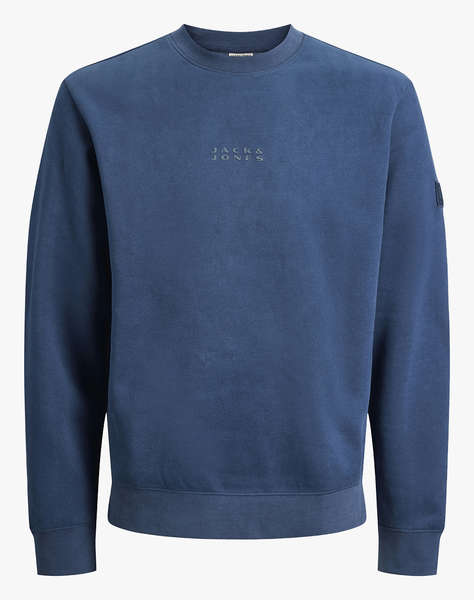 JACK&JONES JCOPOINT SWEAT BADGE CREW NECK BF