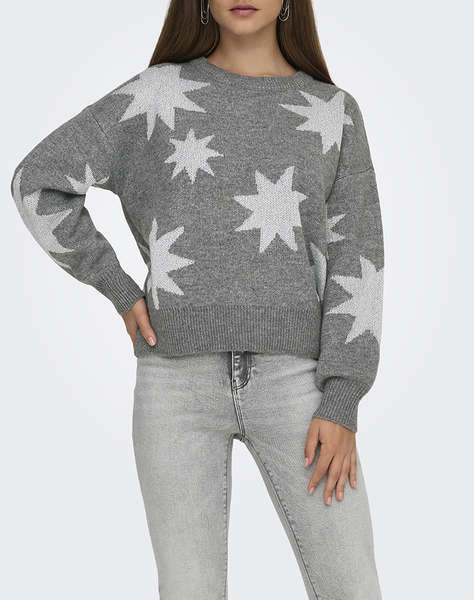 ONLY ONLROSIE LS O-NECK GLITTER KNT