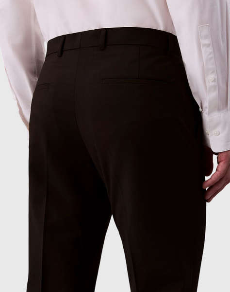CALVIN KLEIN ITALIAN WOOL BLEND SLIM TROUSER