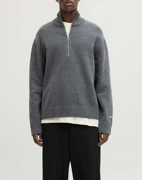 JACK&JONES JORNORREBRO KNIT HALF ZIP SN