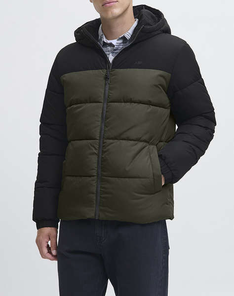 JJ REBEL JREBREBEL LOGO PUFFER HOOD