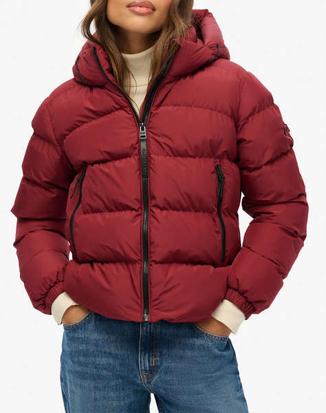 SUPERDRY D1 SDSW HOODED SPORTS PUFFER JACKET GEACA DE DAMA