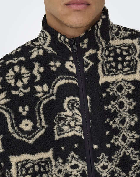 ONLY&SONS SO ONSJAMES LIFE OVZ LS FLEECE AOP SWEAT