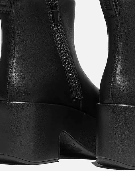 FIT FLOP PLATFFORM ZIP UP ANKLE BOOT - LEATHER​