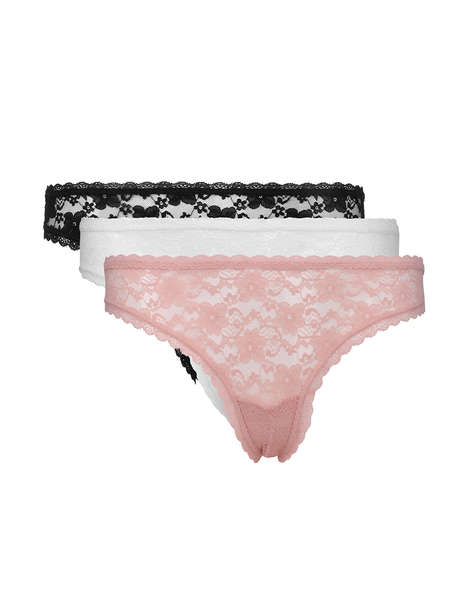 GUESS 3PACK BASIC LACE BRAZILIAN LENJERIE INTIMA DE DAMA