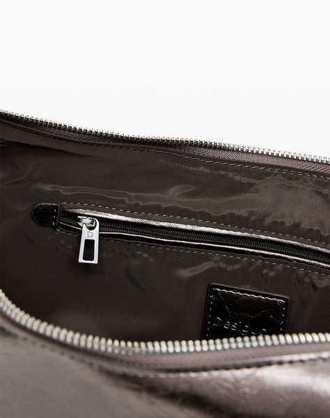 DESIGUAL BAG_HALF LOGO ZANTE DARK SILVER GEANTA DE DAMA