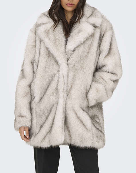 ONLY ONLDAWN LIFE FAUX FUR COAT CC OTW