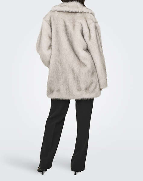 ONLY ONLDAWN LIFE FAUX FUR COAT CC OTW