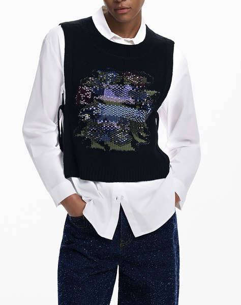 DESIGUAL CAM_CHALECO CAMASA DE DAMA