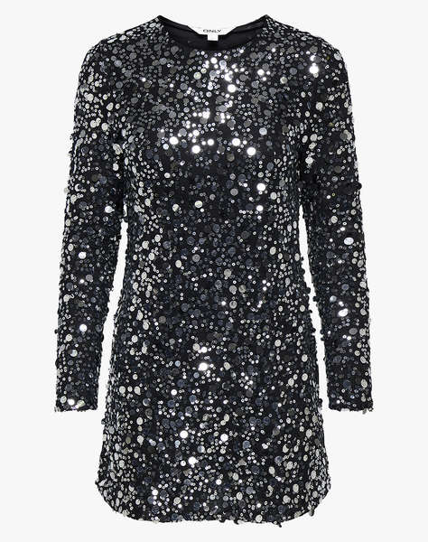 ONLY ONLANIKA CATINA LS SEQUINS DRESS WVN