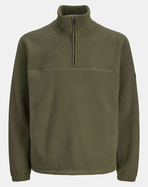 JACK&JONES JCOPOINT FLEECE SWEAT HIGH NECK HALF ZIP