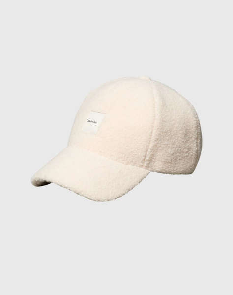 CALVIN KLEIN BOUCLE w PATCH CAP