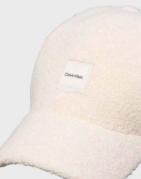 CALVIN KLEIN BOUCLE w PATCH CAP