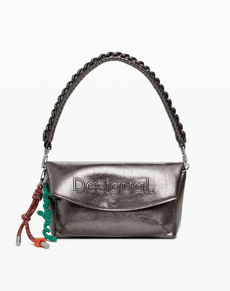 DESIGUAL BAG_HALF LOGO TROKEL DARK SILVE GEANTA DE DAMA