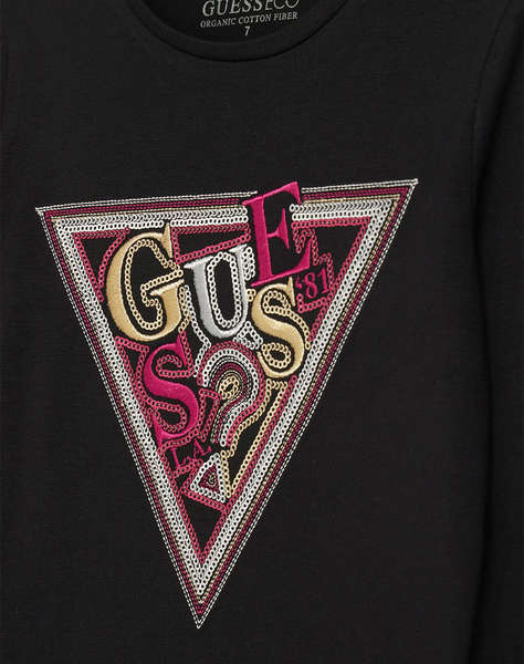 GUESS LS T-SHIRT W/SEQUINS BLUZA DE COPII GIRL