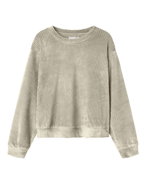 NAME IT NKFVELOA LS VELVET SHORT TOP