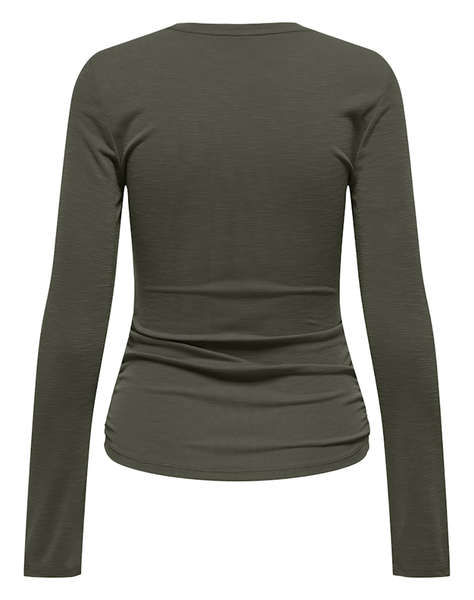 ONLY ONLFREE LIFE L/S SLUB RIB TOP JRS
