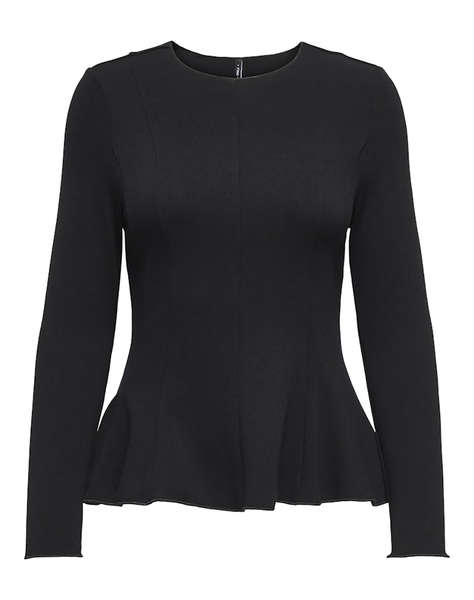 ONLY ONLKENYA L/S PEPLUM TOP JRS NOOS