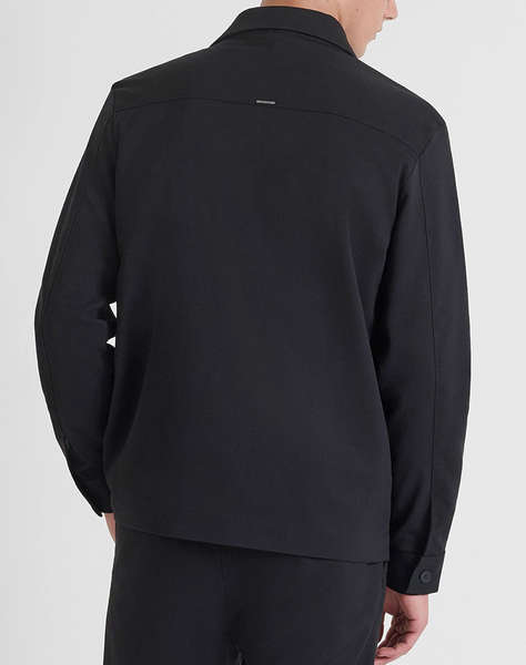 ANTONY MORATO MMSL00776FA600260 MIN OF 6 SHIRT REGULAR FIT IN STRETCH VISCOSE BLEND FABRIC TWILL CONSTRUCTION WITH LOGOED METAL BADGE BLUZA DE BARBATI