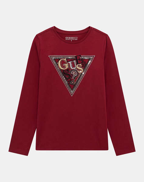 GUESS LS T-SHIRT W/SEQUINS BLUZA DE COPII GIRL