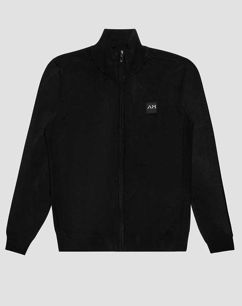 ANTONY MORATO MMSW01441YA500002 MIN OF 6 SWEATER SLIM FIT IN VISCOSA BLEND YARN WITH METAL LOGO RUBBER PATCH PULOVER DE BARBATI