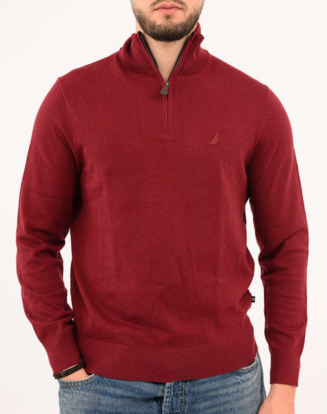NAUTICA BLUZA TRICOTATA ΜΜ PERFORMANCE SOLID 1/4 ZIP (12GG)
