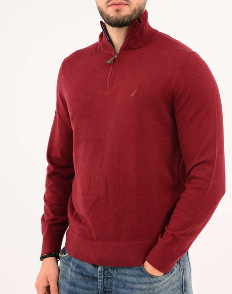 NAUTICA BLUZA TRICOTATA ΜΜ PERFORMANCE SOLID 1/4 ZIP (12GG)