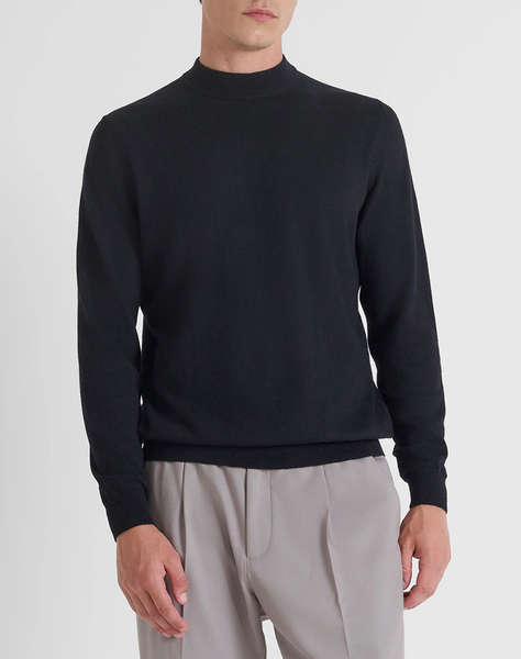 ANTONY MORATO MMSW01559YA200081 MIN OF 6 SWEATER REGULAR FIT IN CASHMERE WOOL BLEND YARN PULOVER DE BARBATI