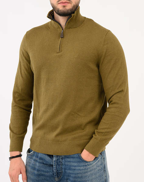 NAUTICA BLUZA TRICOTATA ΜΜ PERFORMANCE SOLID 1/4 ZIP (12GG)