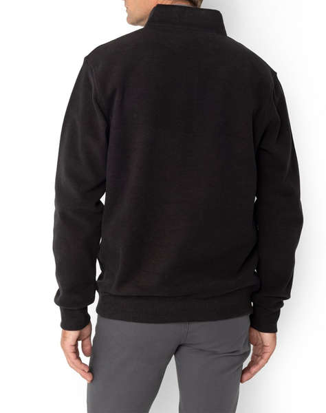THE BOSTONIANS BLUZA FLEECE DIN BUMBAC HALF ZIP REGULAR FIT