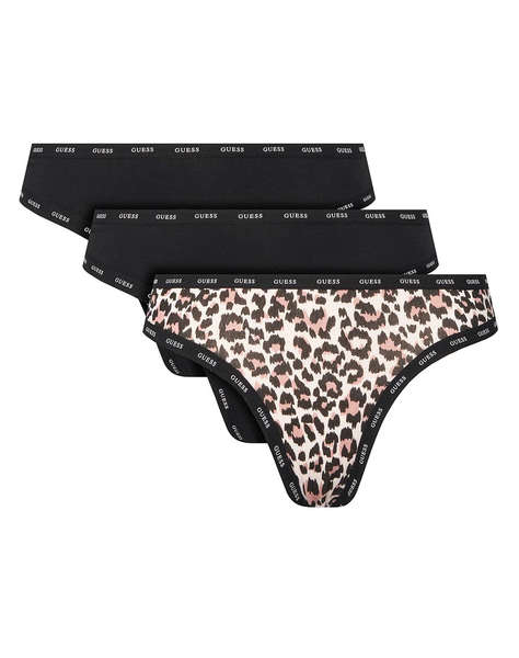 GUESS 3PACK PRINTED BASIC THONG LENJERIE INTIMA DE DAMA