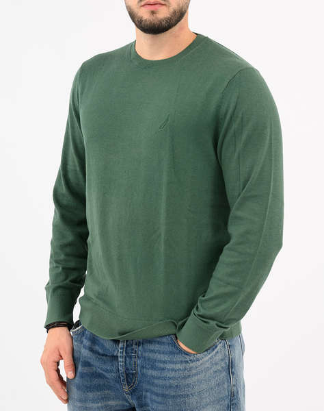 NAUTICA BLUZA TRICOTATA ΜΜ PERFORMANCE SOLID CREW (12GG)