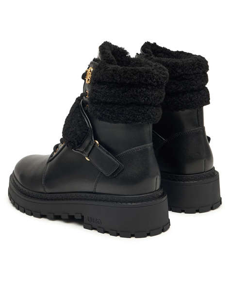 LIU JO RUMI 40 - ANKLE BOOT CALF LEATHER/FUR/LINING FUR WARM LINING INCALTAMINTE DE DAMA