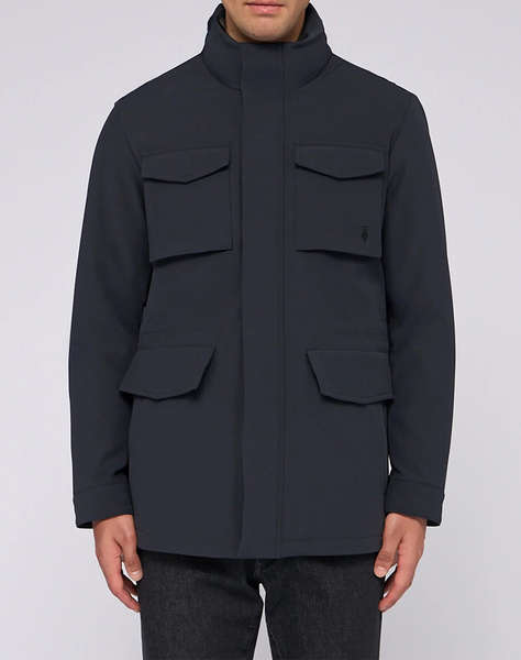 TRUSSARDI OUTERWEAR -FIELD JACKET IN TECH POLY