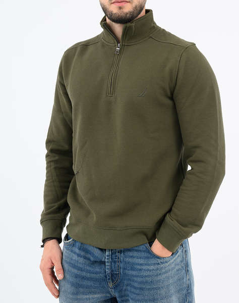 NAUTICA BLUZA HANORAC ΜΜ PIQUE FLEECE 1/4 ZIP