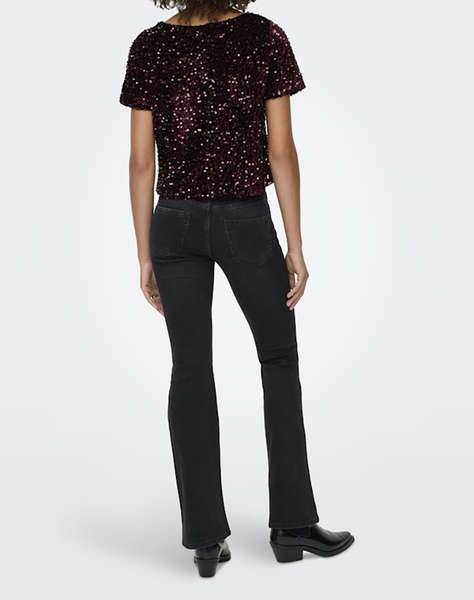 ONLY ONLANIKA SS SEQUINS BOAT TOP WVN