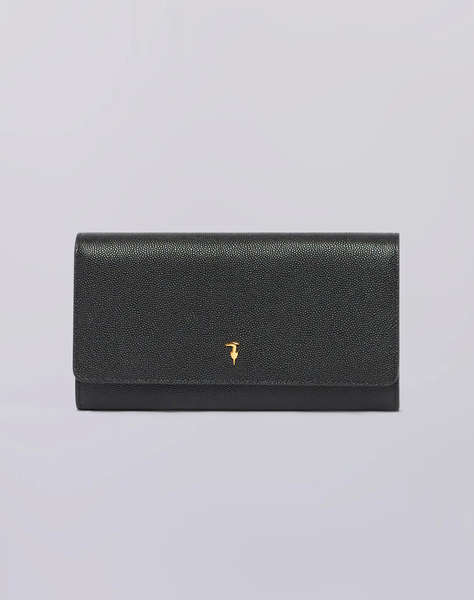 TRUSSARDI SLG -CAMEO PORTAFOGLIO CONTINENTAL IN GRANA RISO