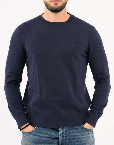 NAUTICA BLUZA TRICOTATA ΜΜ PERFORMANCE SOLID CREW (12GG)